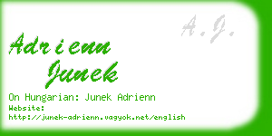 adrienn junek business card